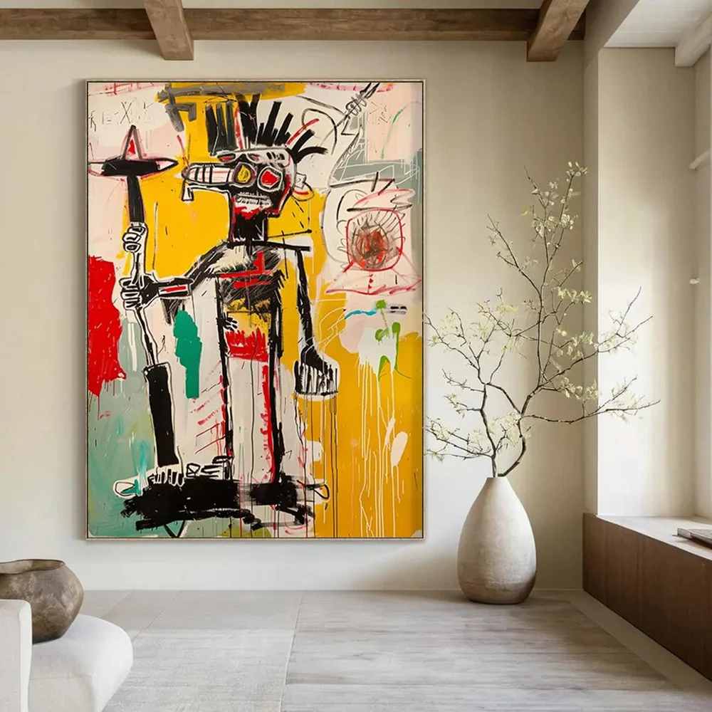 Figure Hand-painted Giant Abstract Wall Art for Office W9BB8